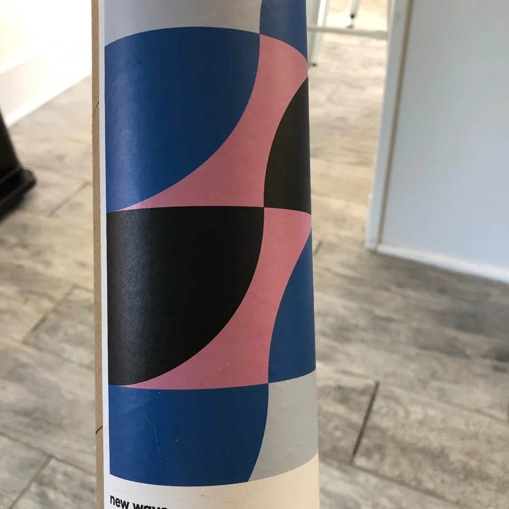 West Elm blue pink